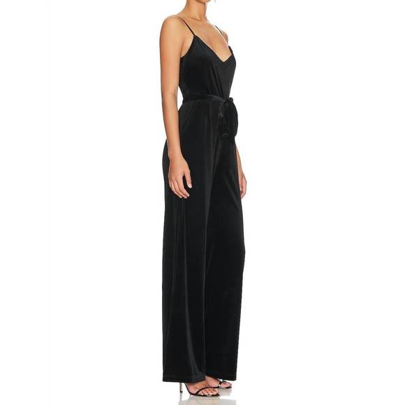 NEW L'AGENCE justice jumpsuit in black - Picture 2 of 3